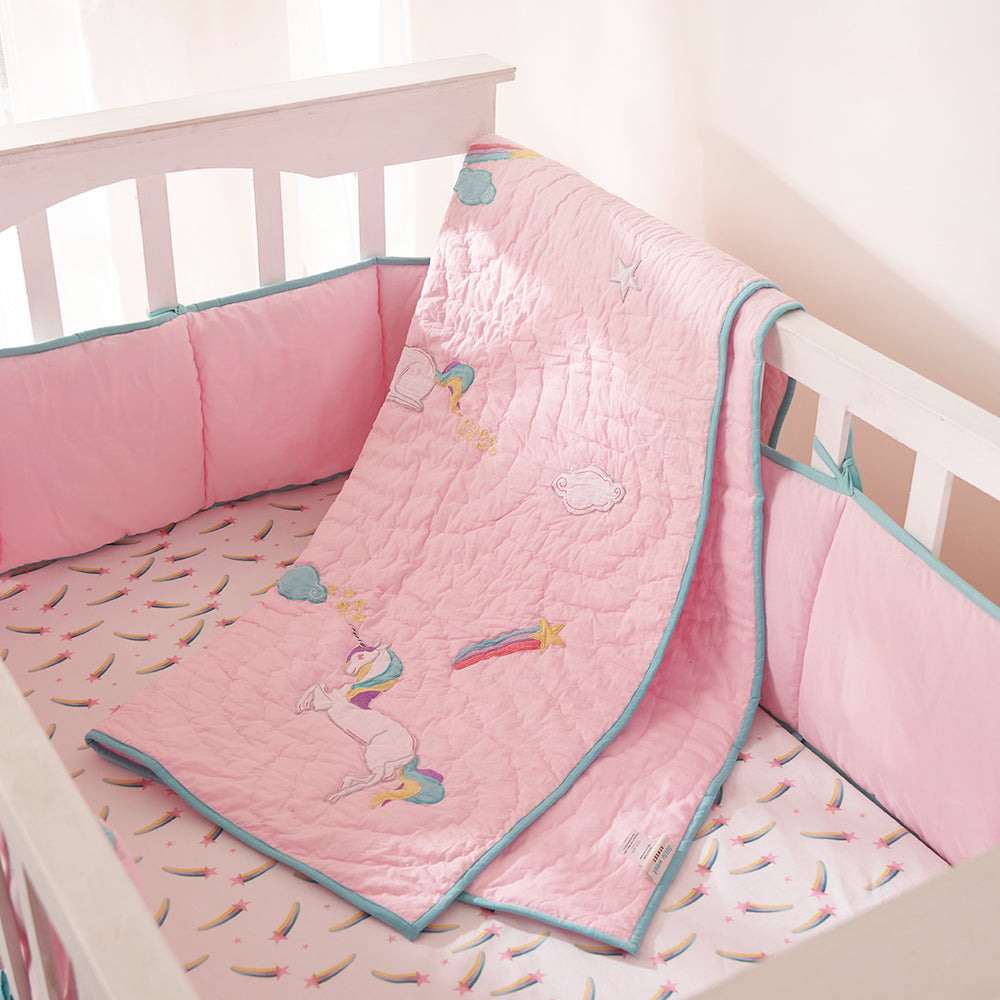 Cot bed unicorn bedding on sale