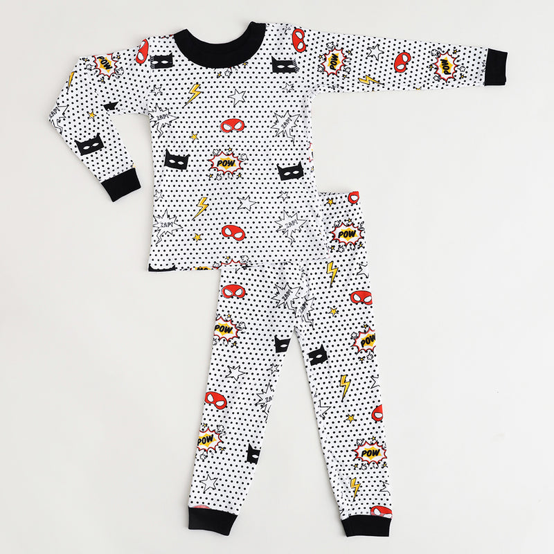 Superhero Jersey Pajama Set