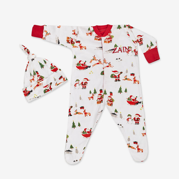 Dear Santa Long-Sleeved Onesie & Hat Gift Set