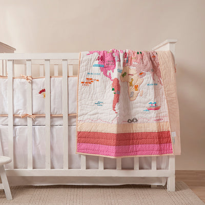 Night Night Crib Gift Set (My World-Pink)