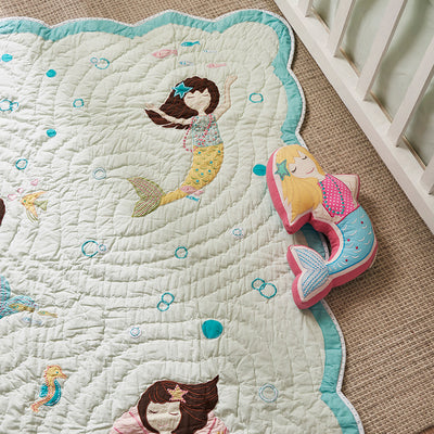 Mermaids Mint Quilt