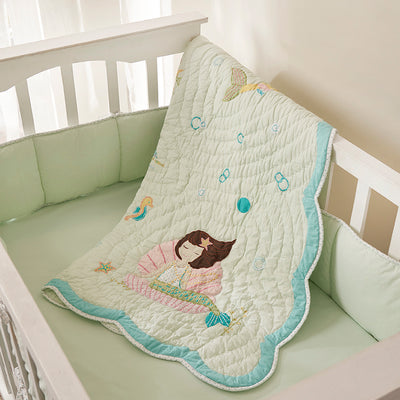 Mermaids Mint Bedding Collection