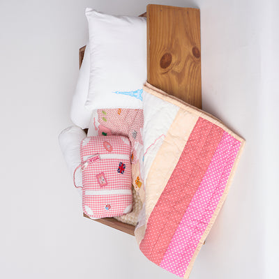 Mermaids Pink Pillow/Bolster Set