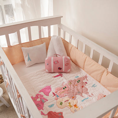 My World Pink Complete Crib Bedding Set