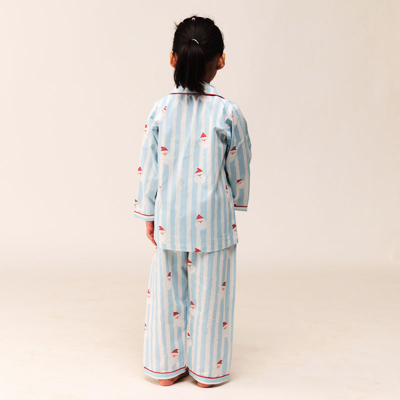 Jolly Striped Pajama Set For Kids