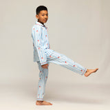 Jolly Striped Pajama Set For Kids