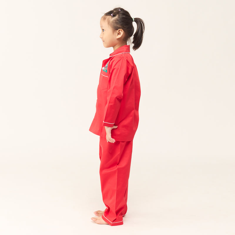 Deck The Halls Pajama Set For Kids