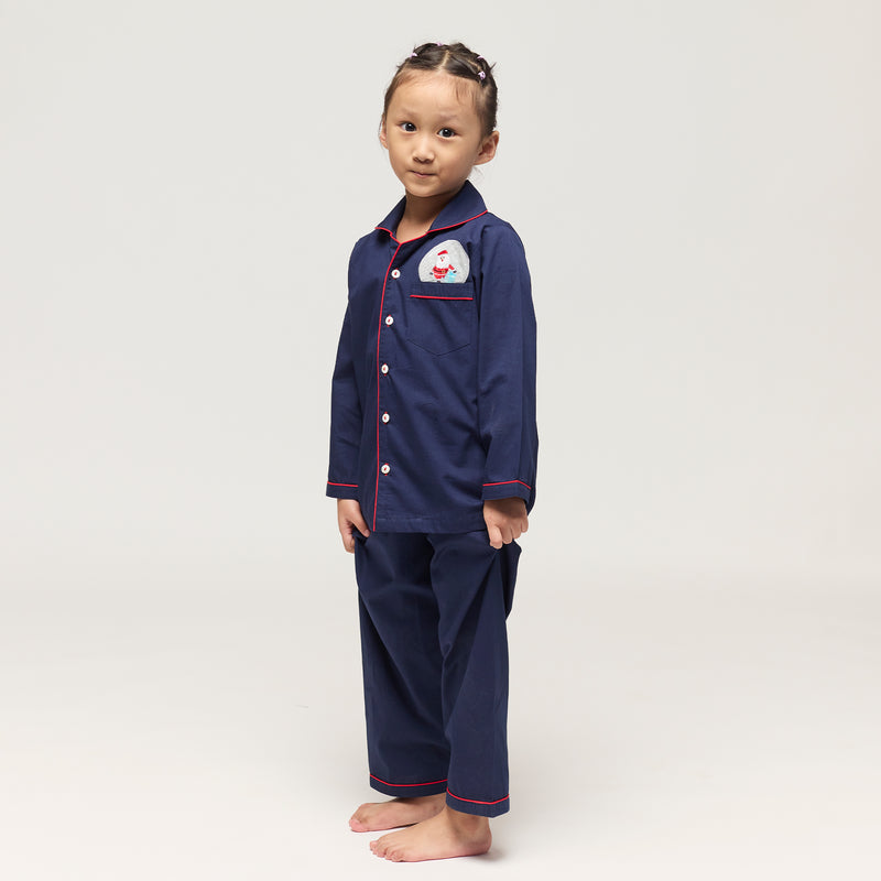 Snowy Night Pajama Set For Kids