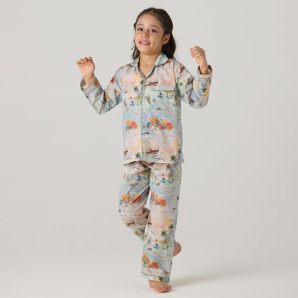 Ocean Pajama Set For Kids