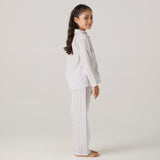 Serene Striped Pajama Set For Kids