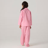 Candy Striped Pajama Set For Kids