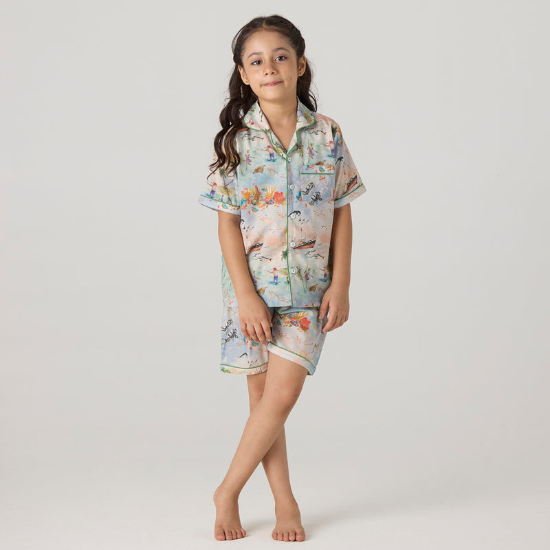 Ocean Shorts Set For Kids