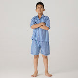 Nautical Striped Pima Shorts Set For Kids