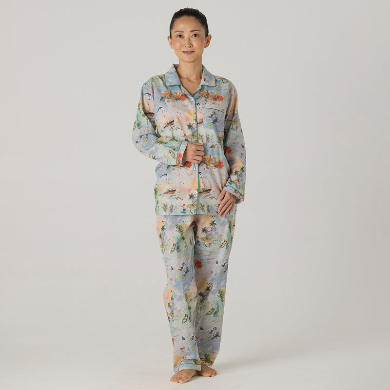 Women Ocean Pima Pajama Set