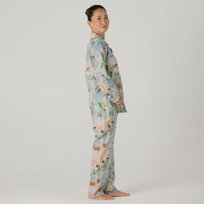 Women Ocean Pima Pajama Set