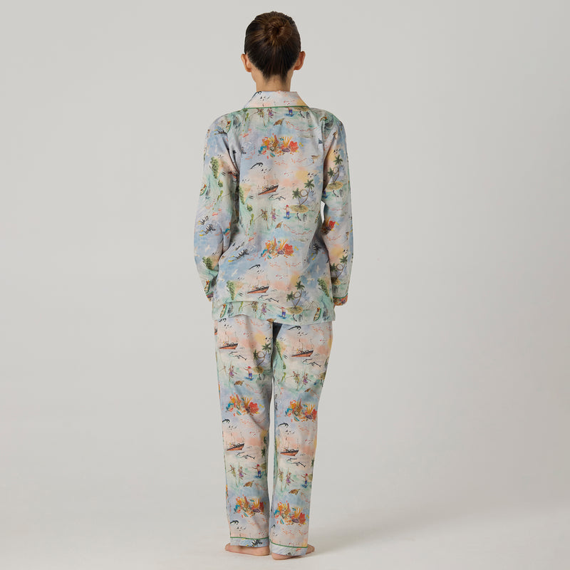 Women Ocean Pima Pajama Set