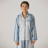 Women Coastal Striped Pajama Set