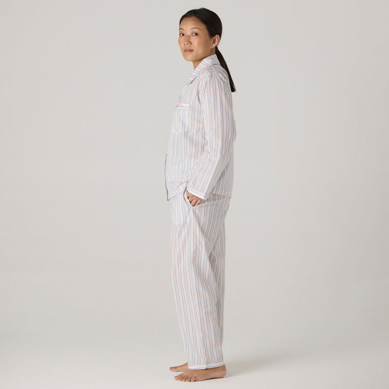 Women Serene Striped Pajama Set