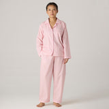 Women Blush Striped Pajama Set