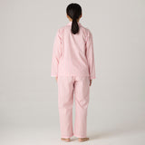 Women Blush Striped Pajama Set