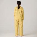 Women Lemon Striped Pajama Set