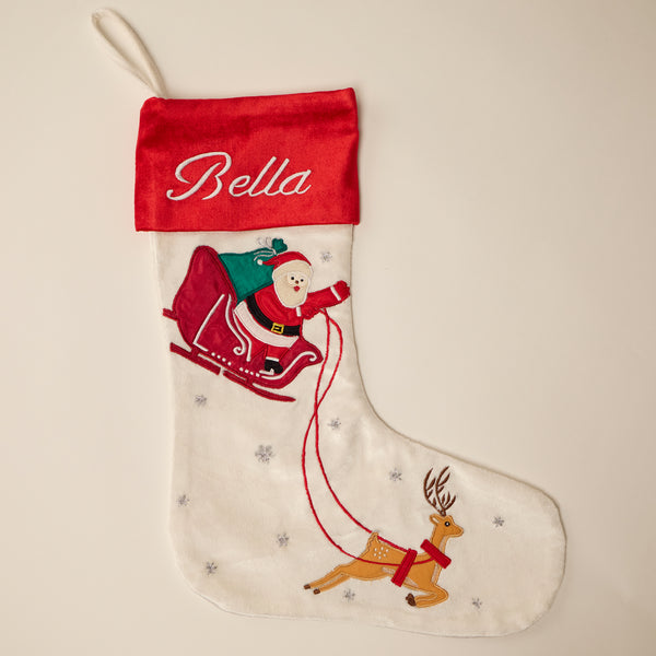 Santa's Sleigh Stocking