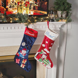 Santa On Train Luxe Stocking