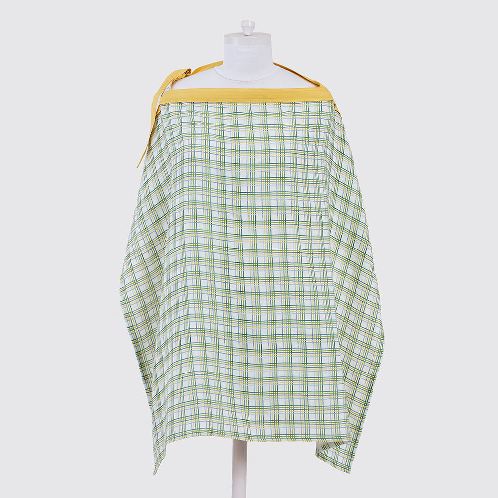 Plaid Organic Muslin Nursing Cover | Little West Street