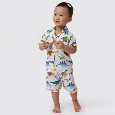 Dinosaurs Organic Shorts Set For Kids