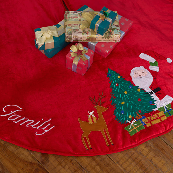 Peek-A-Boo Santa Tree Skirt