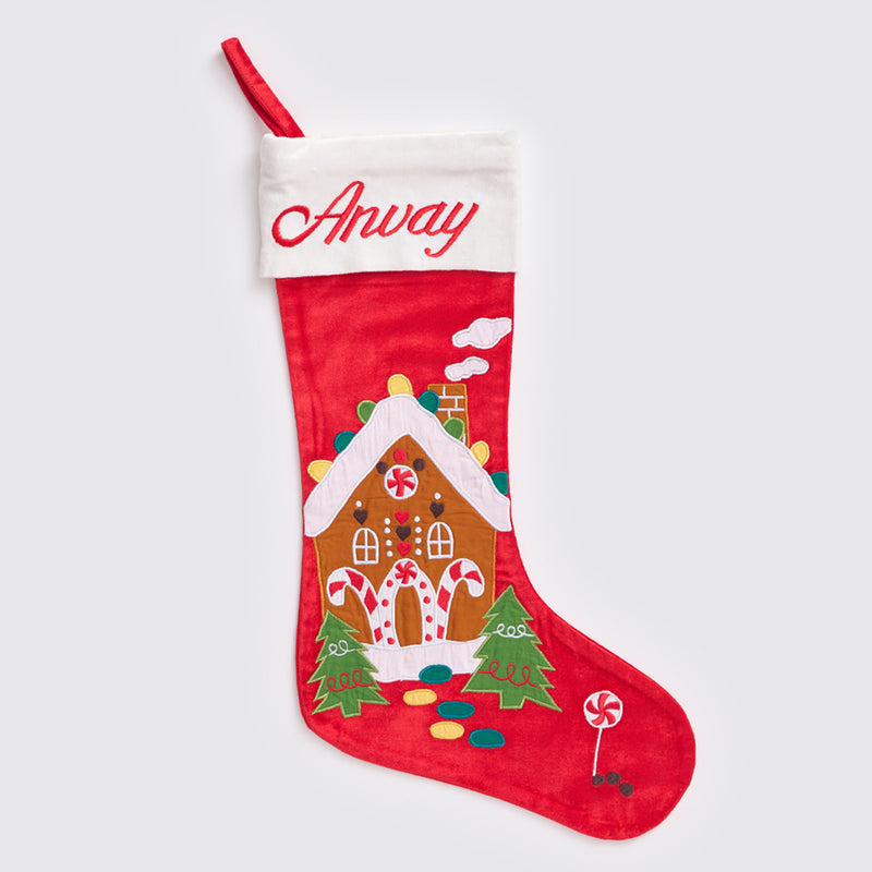 Gingerbread House Luxe Stocking